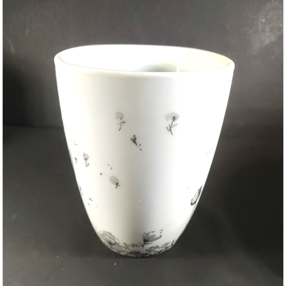 Corelle Coordinates Porcelain Coffee Cup Mug Lot Of 4 White Gray Flowers - Picture 10 of 14